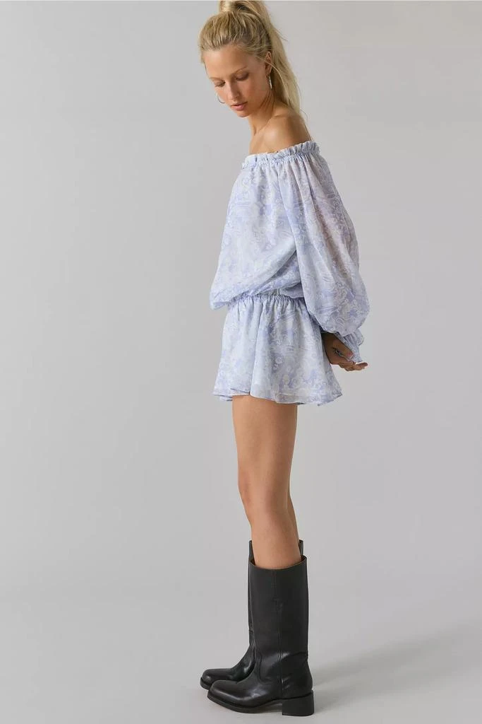 商品Kimchi Blue|Kimchi Blue Penelope Blouson Chiffon Off-The-Shoulder Romper,价格¥185,第4张图片�详细描述