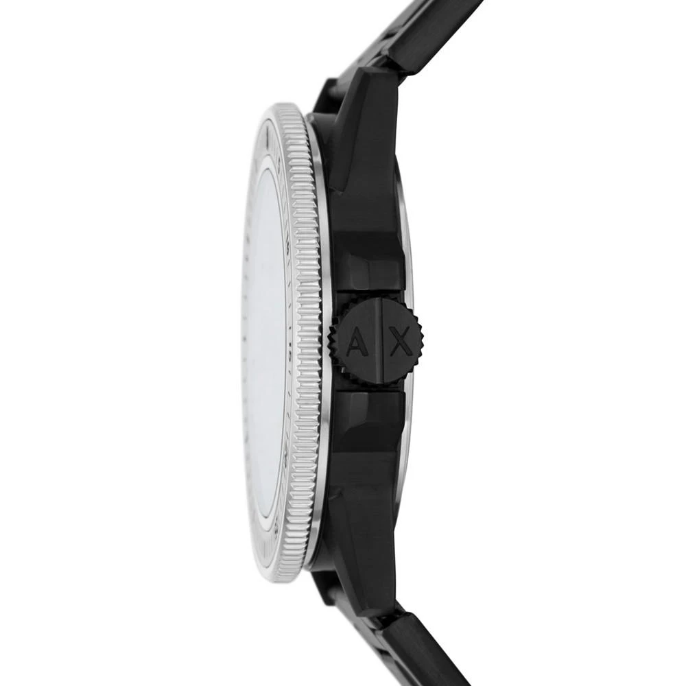 商品Armani Exchange|Men's Black-Tone Stainless Steel Bracelet Watch 42mm,价格¥1421,第2张图片详细描述