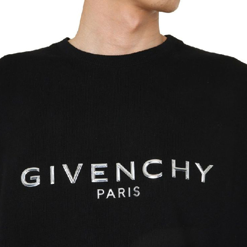 Givenchy 纪梵希 男士黑色印花运动衫 BMJ06S30AF-001商品第2张图片规格展示