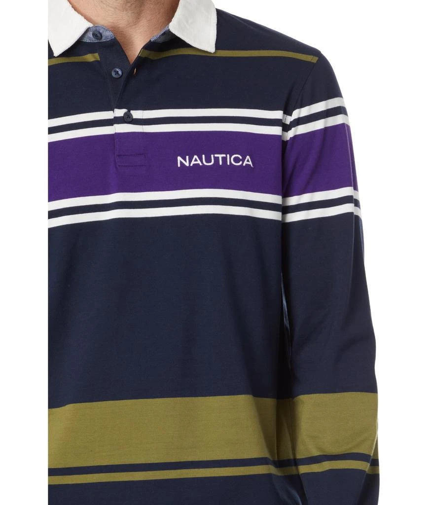 商品Nautica|Long Sleeve Rugby Polo Shirt,价格¥637,第3张图片详细描述