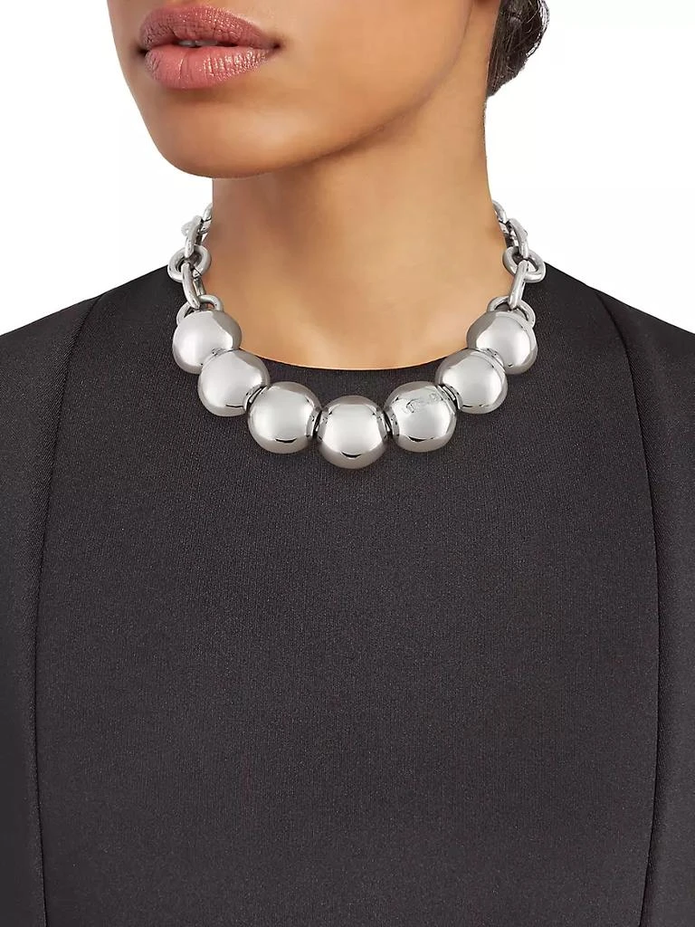 商品Versace|Silvertone Beaded Chain Necklace,价格¥16860,第2张图片详细描述