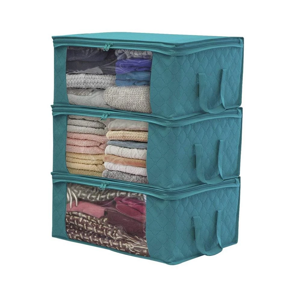 商品Sorbus|Storage Fiber Clothing Organizer Bags, Set of 3,价格¥172,第1张图片