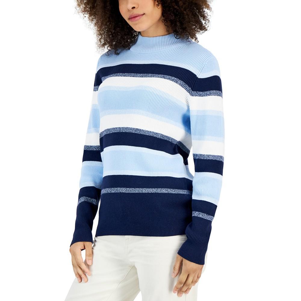 商品Karen Scott|Petite Mock Neck Sydnie Sweater, Created for Macy's,价格¥95,第1张图片