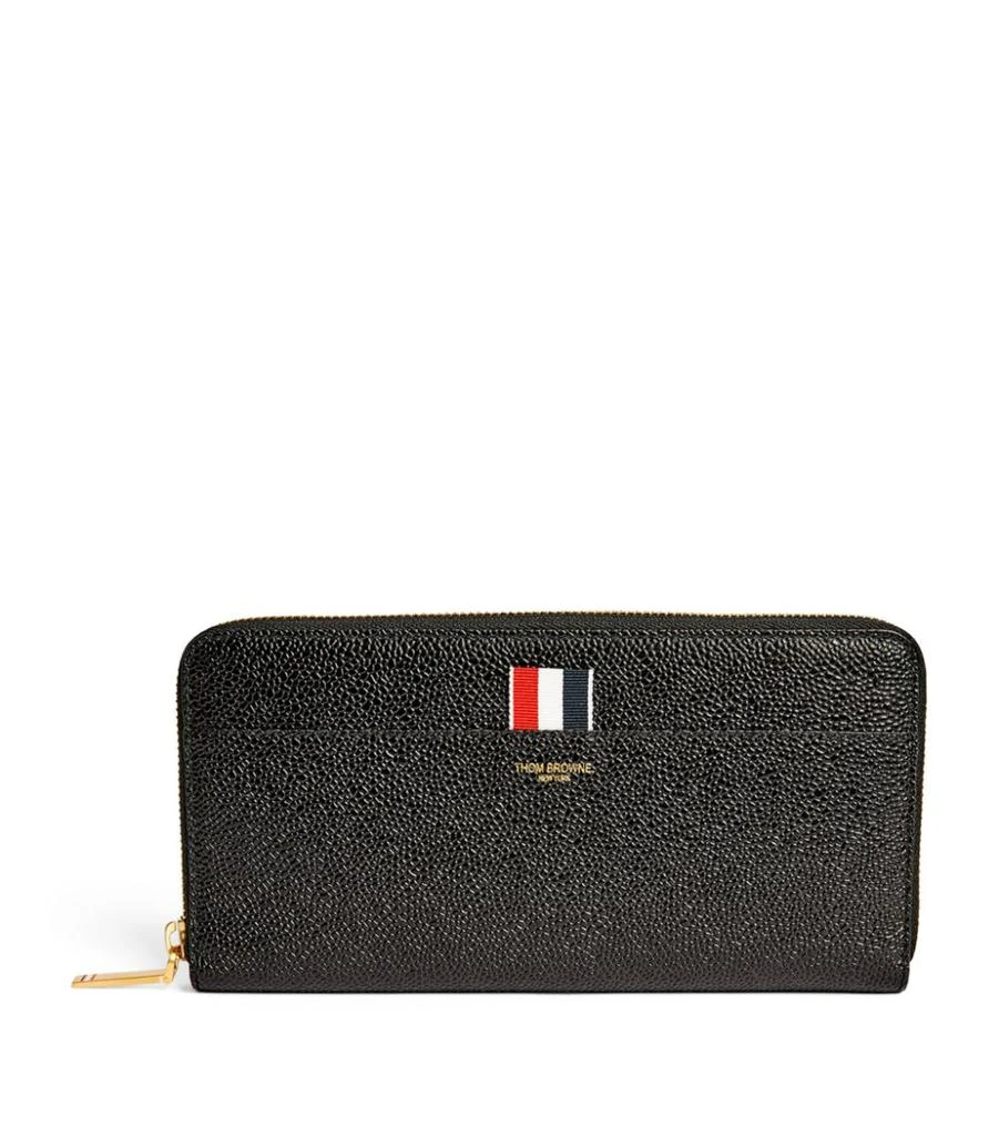 商品Thom Browne|Leather Continental Zip Wallet,价格¥6435,第1张图片