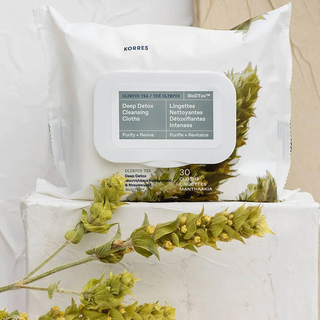 商品KORRES|Korres Olympus Tea Detox Cleansing Wipes,价格¥130,第2张图片详细描述
