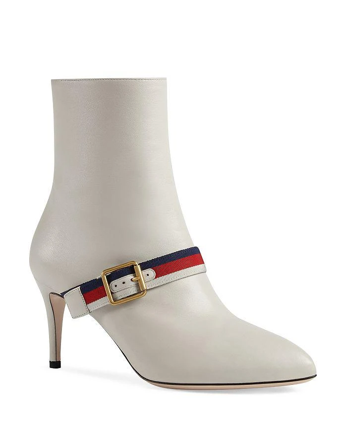 商品Gucci|Women's Sylvie Buckle Booties ,价格¥9352,第1张图片