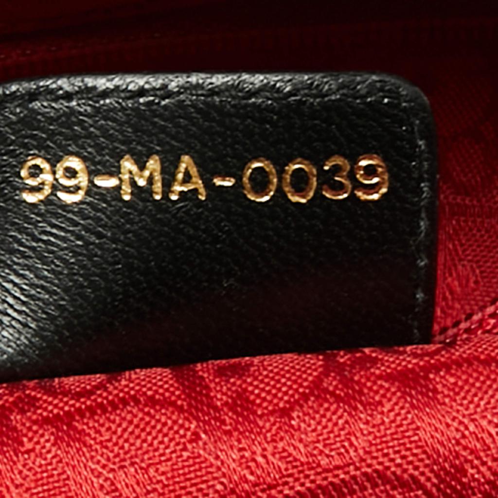 Dior Black Cannage Leather Large Lady Dior Tote商品第8张图片规格展示