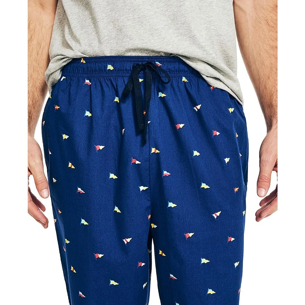 商品Nautica|Men's Classic-Fit Nautical-Print Poplin Sleep Pants,价格¥183,第3张图片详细描述
