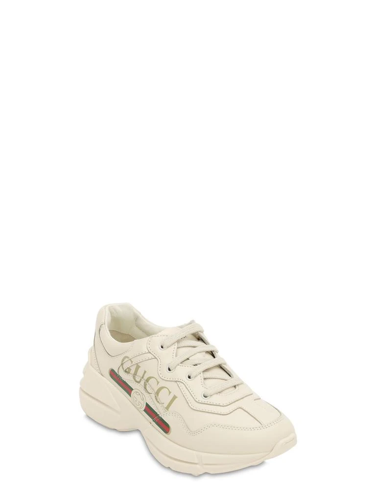 商品Gucci|Rhyton Leather Sneakers,价格¥5043,第2张图片详细描述