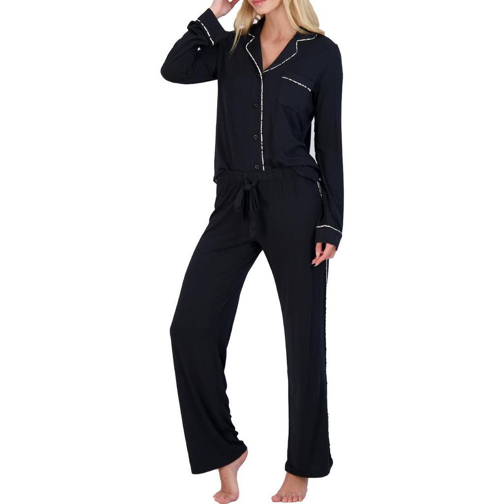 商品P.J. Salvage|PJ Salvage Women's Soft Knit Button Down Pajama Set,价格¥274,第4张图片详细描述