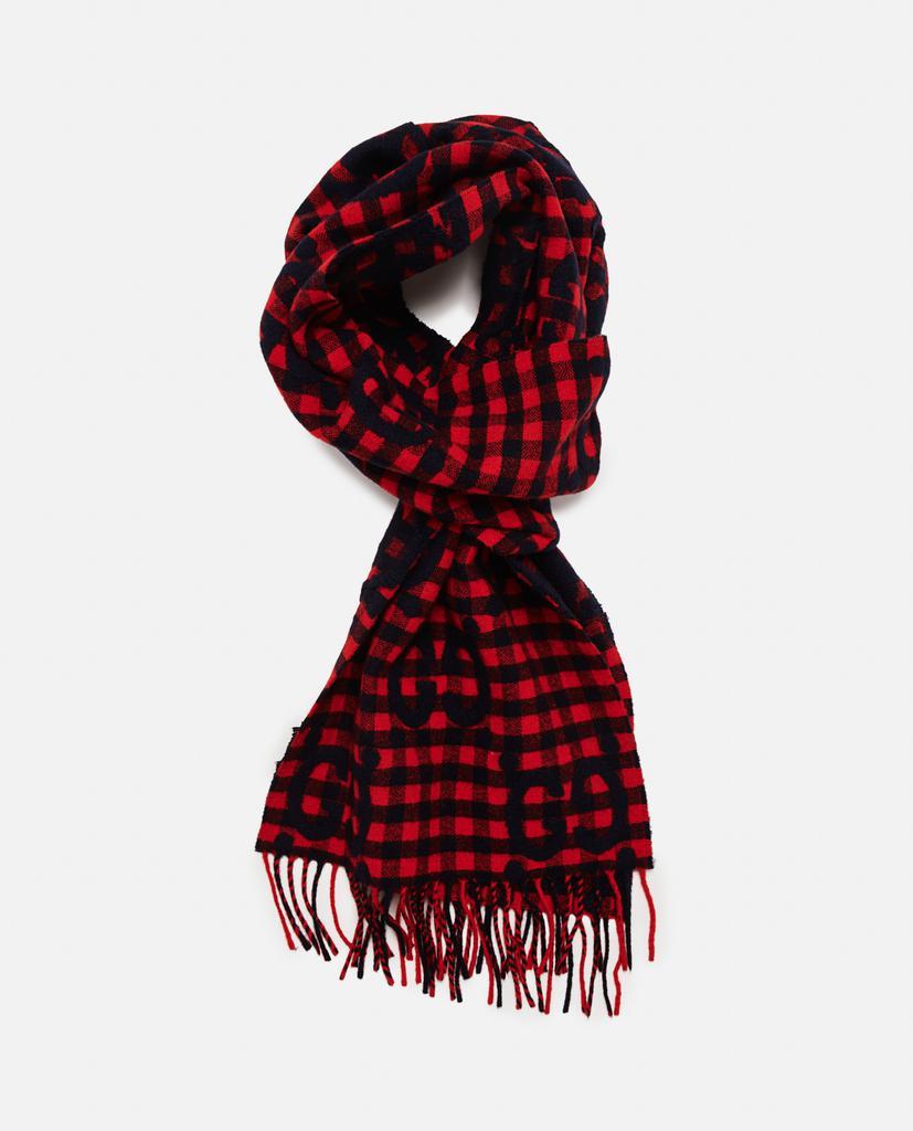 商品Gucci|GG jacquard wool scarf,价格¥3124,第4张图片详细描述