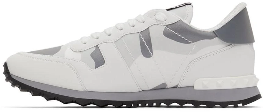 商品Valentino|White Camo Rockrunner Sneakers,价格¥4499,第3张图片详细描述