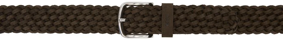 商品Hugo Boss|Brown Braided Belt,价格¥611,第1张图片
