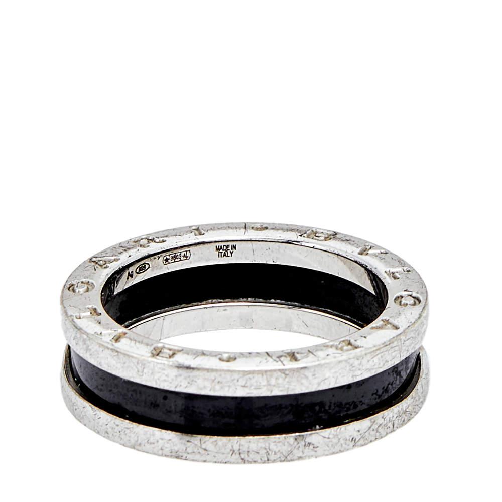 Bvlgari B-zero1 Save the Children Sterling Silver Ceramic Ring EU 57商品第2张图片规格展示