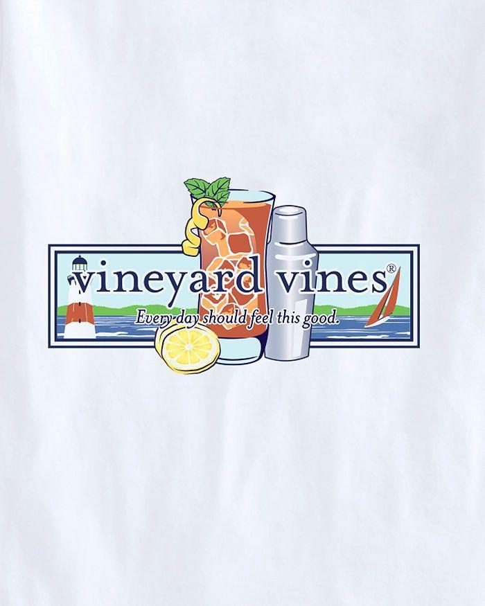 商品Vineyard Vines|Long Island Iced Tea Short Sleeve Logo Box Pocket Tee,价格¥331,第5张图片详细描述