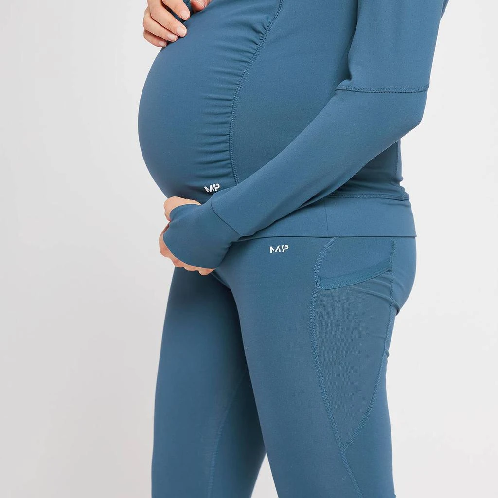 商品Myprotein|MP Women's Power Maternity 1/4 Zip - Dust Blue,价格¥133,第4张图片详细描述