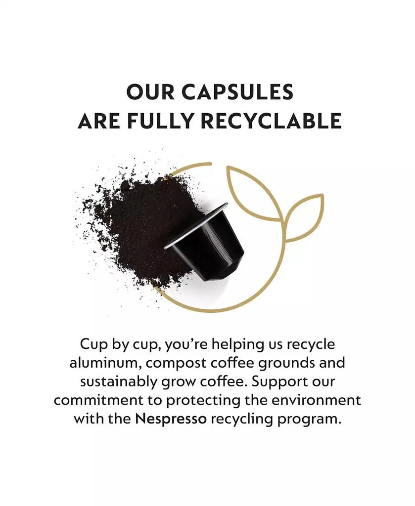 商品Nespresso|Capsules OriginalLine, Ristretto, Dark Roast Espresso Coffee, 50-Count Espresso Pods,价格¥317,第5张图片详细描述