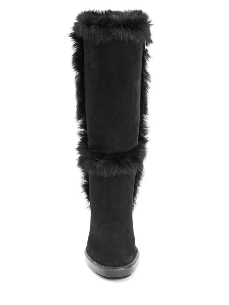 商品Aquatalia|Imelda Shearling & Suede Mid-Calf Boots,价格¥2685,第3张图片详细描述