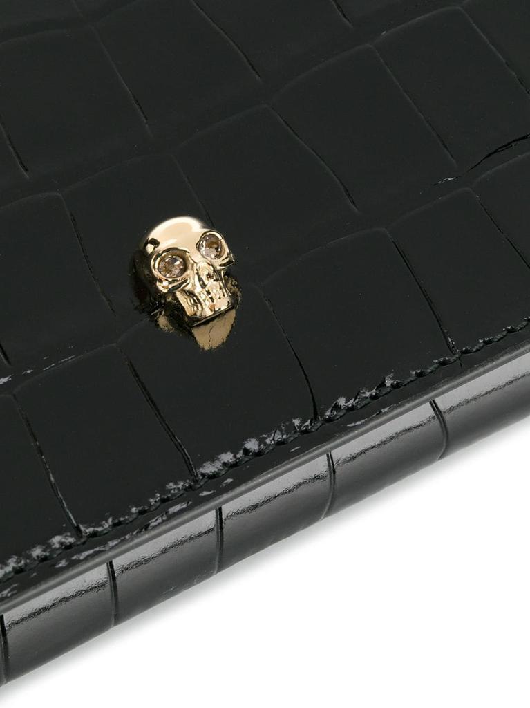 商品Alexander McQueen|ALEXANDER MCQUEEN - Skull Leather Wallet On Chain,价格¥6219,第6张图片详细描述