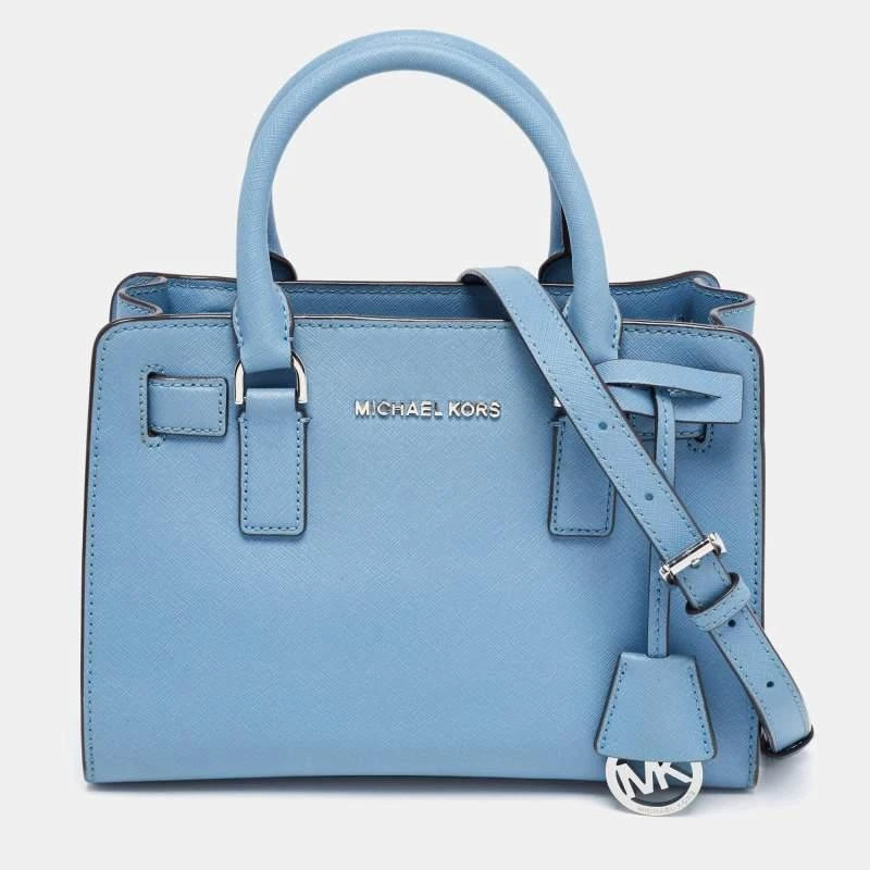 商品[二手商品] Michael Kors|MICHAEL Michael Kors Blue Leather Small Dillon Tote,价格¥1114,第1张图片