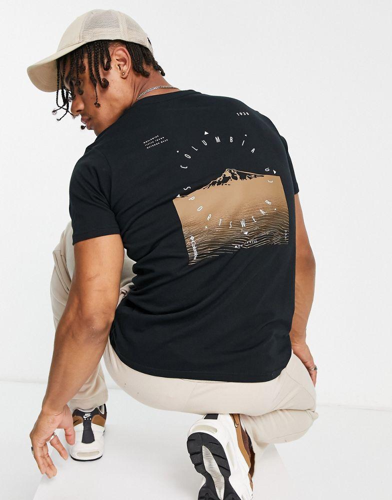 Columbia Rapid Ridge cotton back graphic t-shirt in black商品第1张图片规格展示