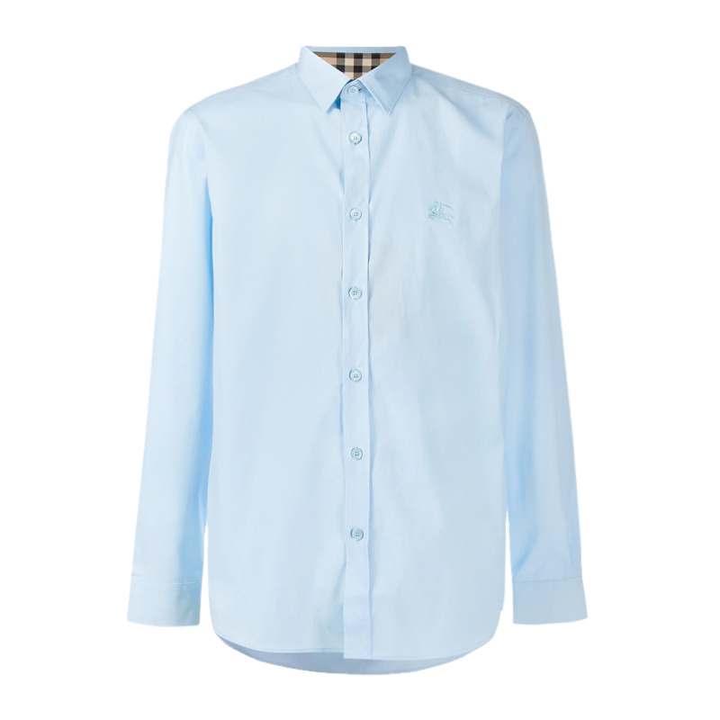 商品Burberry|Burberry 博柏利 浅蓝色男士衬衫 8024524,价格¥2089,第1张图片