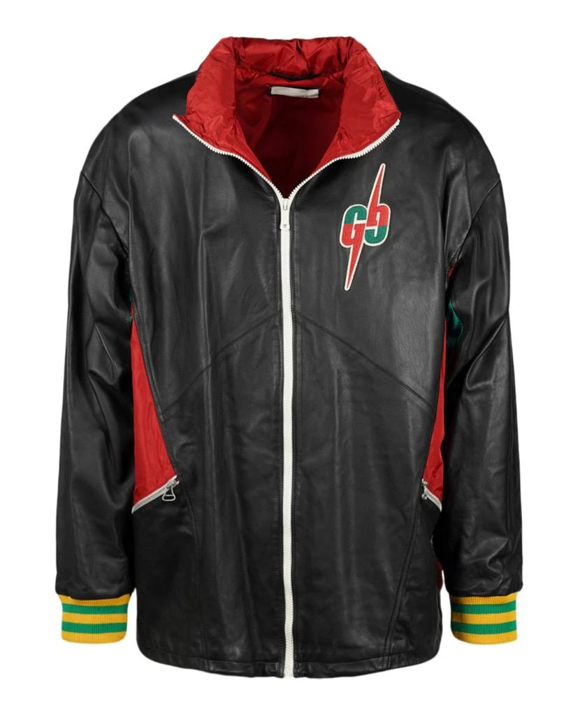 商品Gucci|Leather Bomber Jacket,价格¥9540,第1张图片