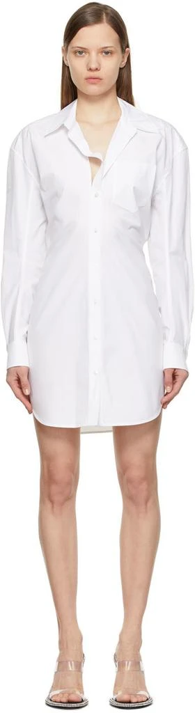 商品Alexander Wang|White Detached Collar Shirt Dress,价格¥1961,第1张图片