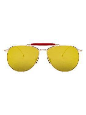 商品Thom Browne|Aviator mirrored sunglasses,价格¥6041,第7张图片详细描述