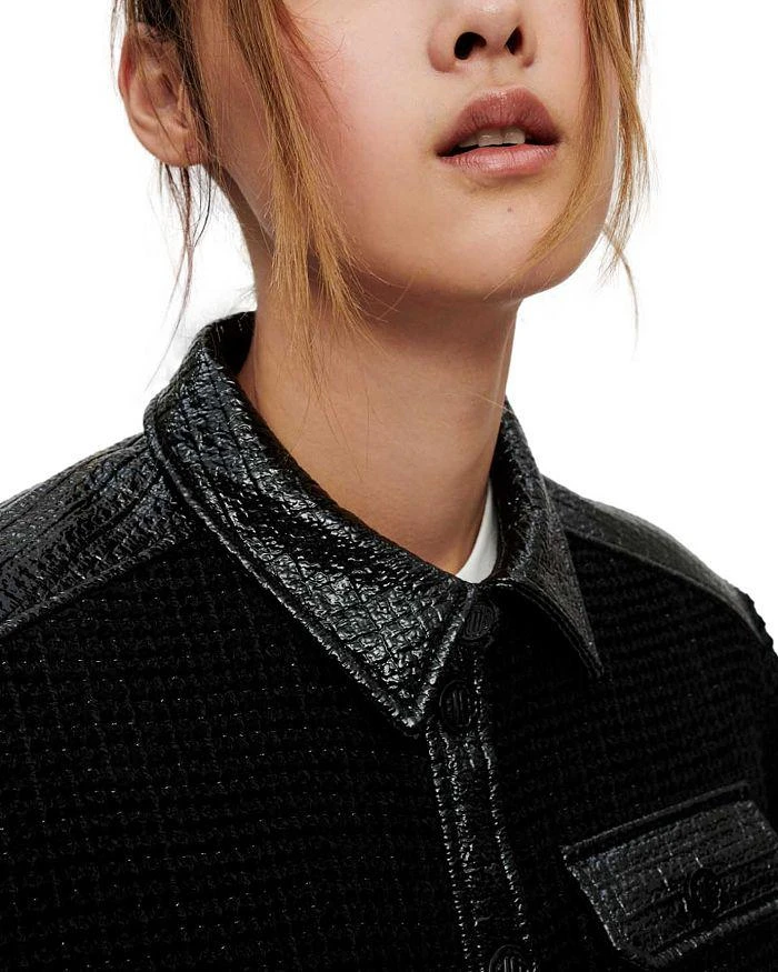商品Maje|Vinili Cropped Jacket,价格¥1992,第4张图片详细描述