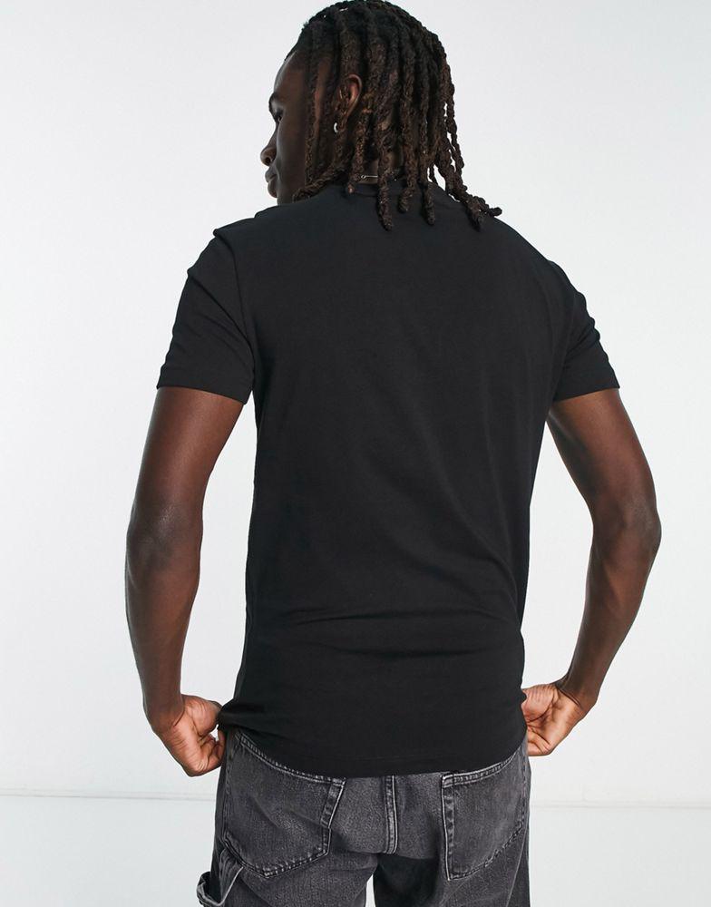 Calvin Klein Jeans small monologo t-shirt in black商品第4张图片规格展示