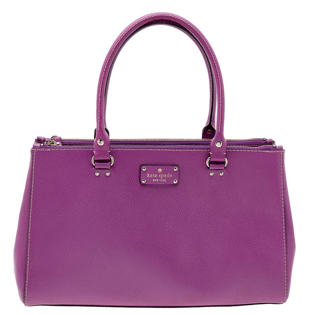 商品[二手商品] Kate Spade|Kate Spade Fuchsia Leather Double Zip Tote,价格¥928,第1张图片