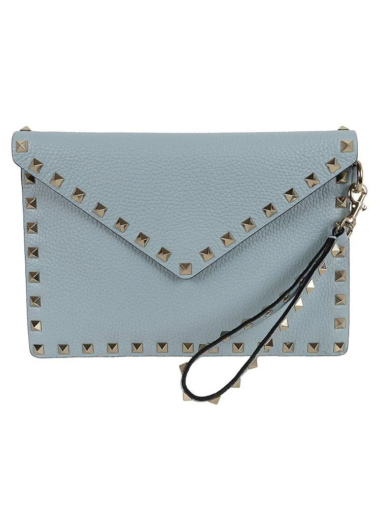 商品Valentino|Valentino Garavani Rockstud Foldover Top Mini Clutch Bag,价格¥5389,第1张图片