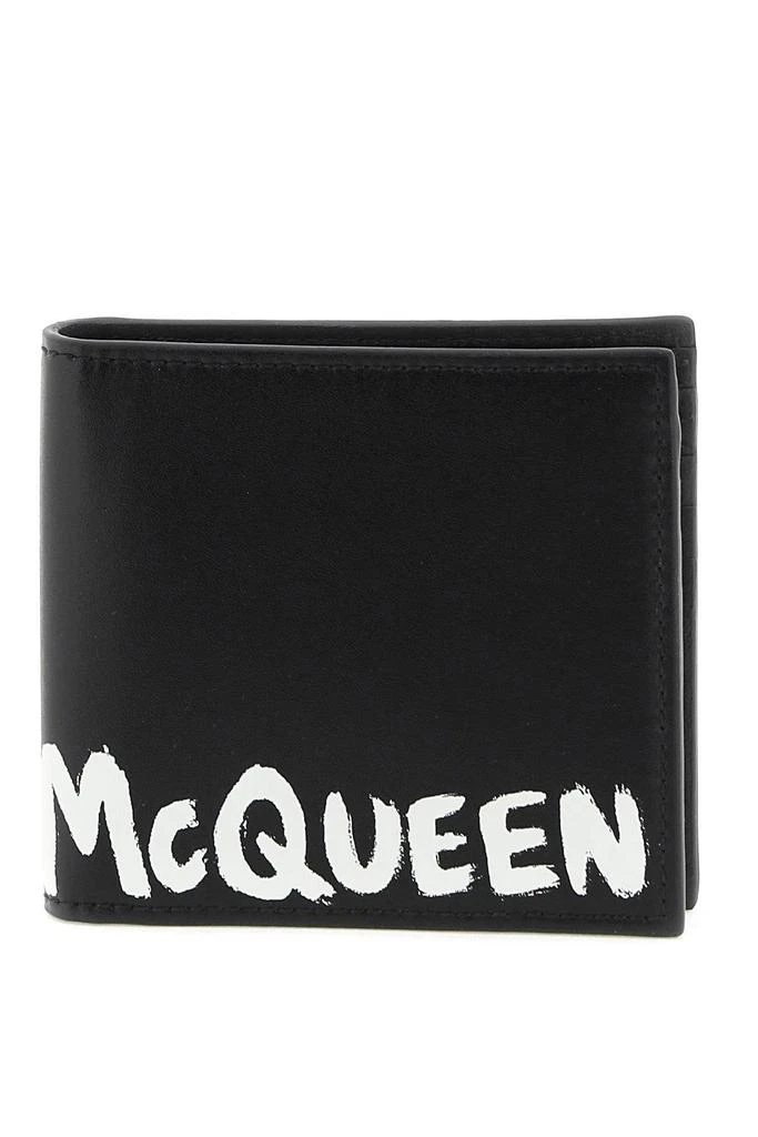 商品Alexander McQueen|'MCQUEEN GRAFFITI' BI-FOLD WALLET,价格¥758,第1张图片