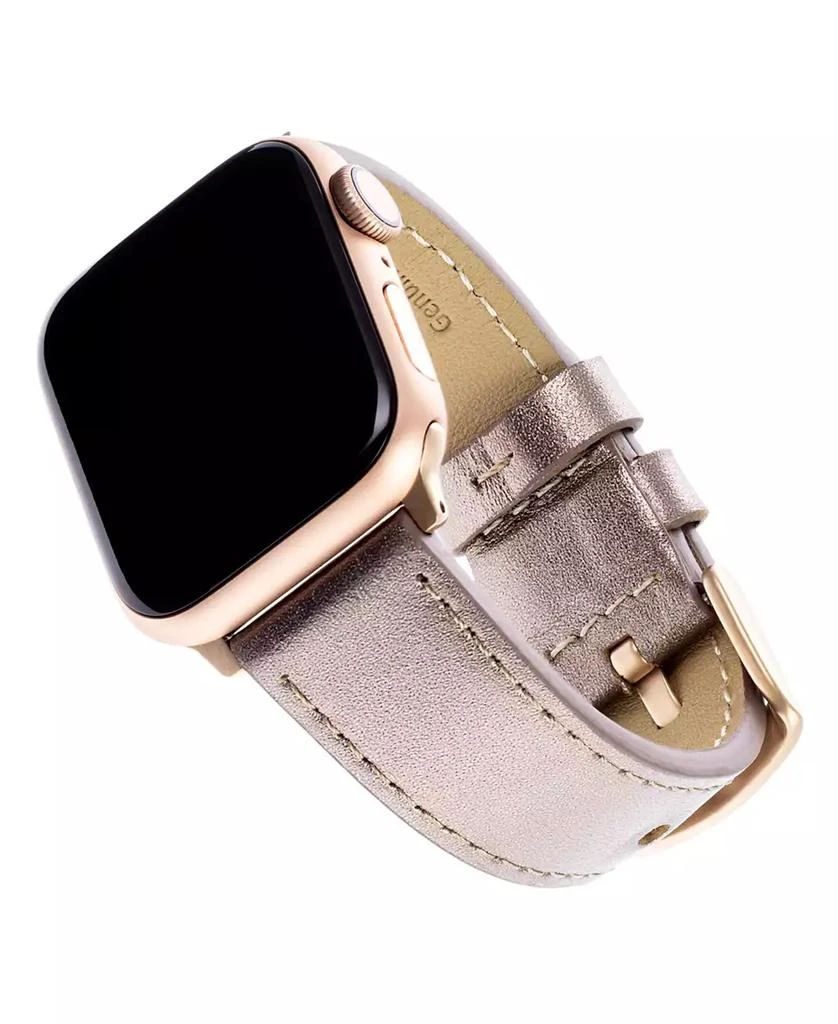 商品WITHit|Metallic Genuine Leather Band designed for Apple Watch® 42mm (Series 10) & 38/40/41mm,价格¥221,第2张图片详细描述