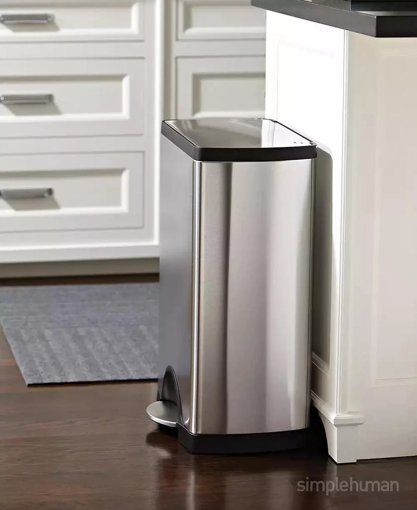 商品simplehuman|38-Liter Deluxe Rectangular Step Trash Can,价格¥780,第2张图片详细描述