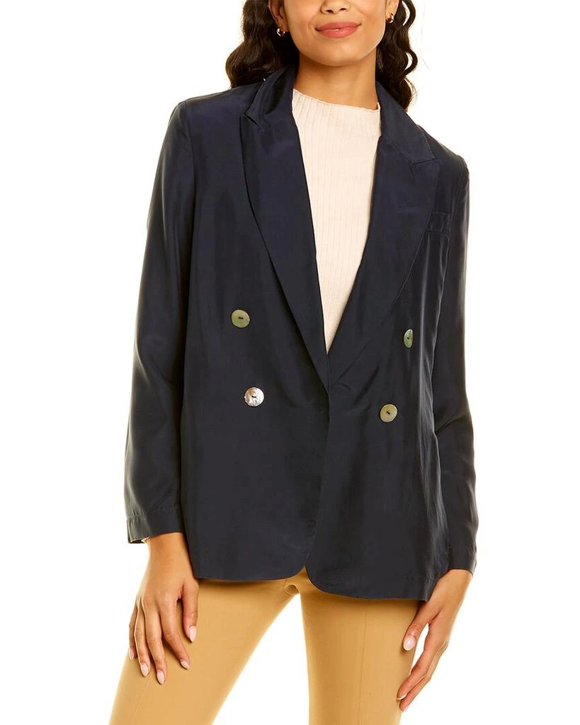 商品Vince|Vince Drapey Silk Blazer,价格¥1079,第1张图片