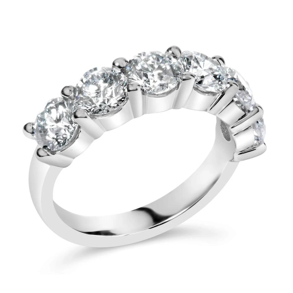 商品Haus of Brilliance|14K White Gold 3.0 Cttw Lab-Grown Diamond Shared Prong Set 6 Stone Band Ring,价格¥24083,第4张图片详细描述