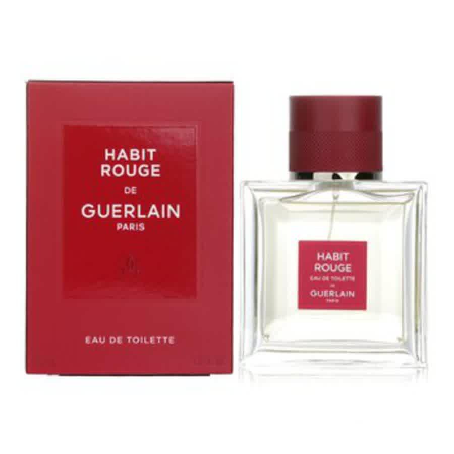Guerlain Mens Habit Rouge EDT Spray 1.6 oz Fragrances 3346470304819商品第2张图片规格展示