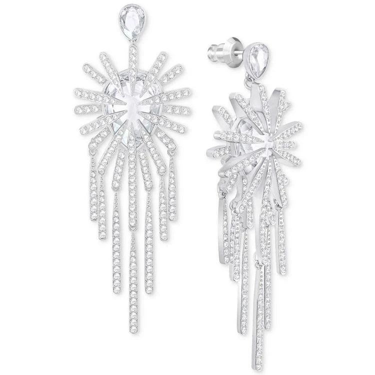 商品Swarovski|Silver-Tone Crystal Chandelier Earrings,价格¥1265,第3张图片详细描述