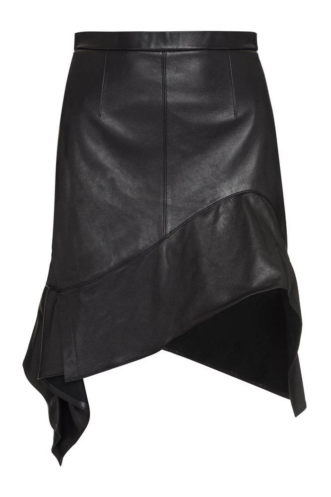 商品Alexander Wang|Alexander Wang Asymmetric Leather Skirt,价格¥4445,第1张图片