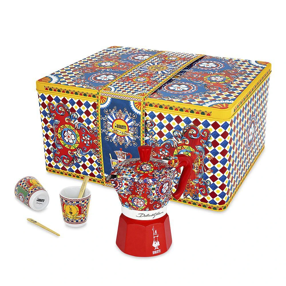 商品Bialetti|Dolce&Gabbana Moka Coffee Maker and Cup Set,价格¥1481,第1张图片