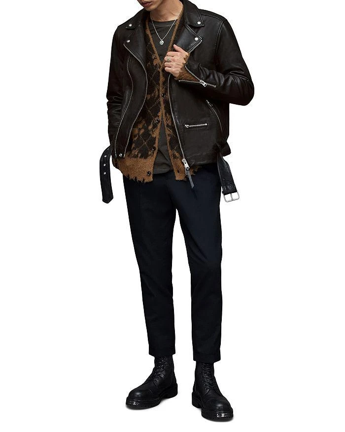 Wick Leather Regular Fit Biker Jacket   商品