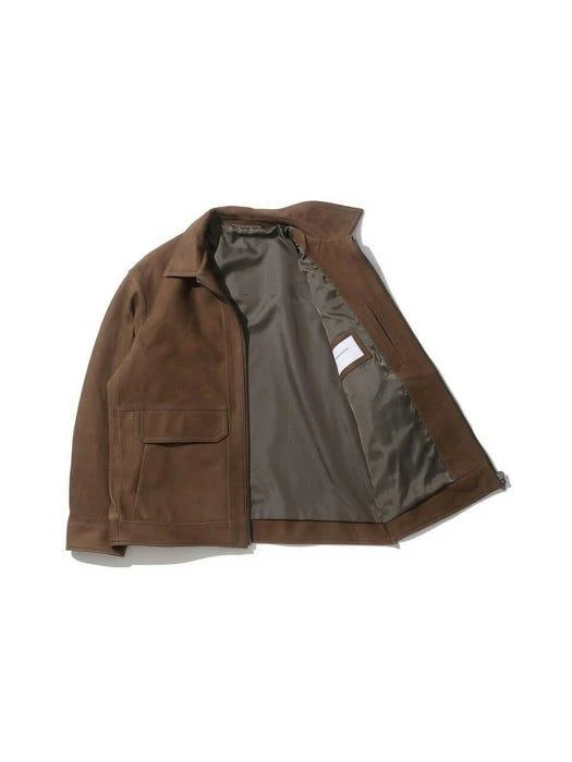 商品CUSTOMELLOW|Leather Jacket (Brown),价格¥7167,第3张图片详细描述