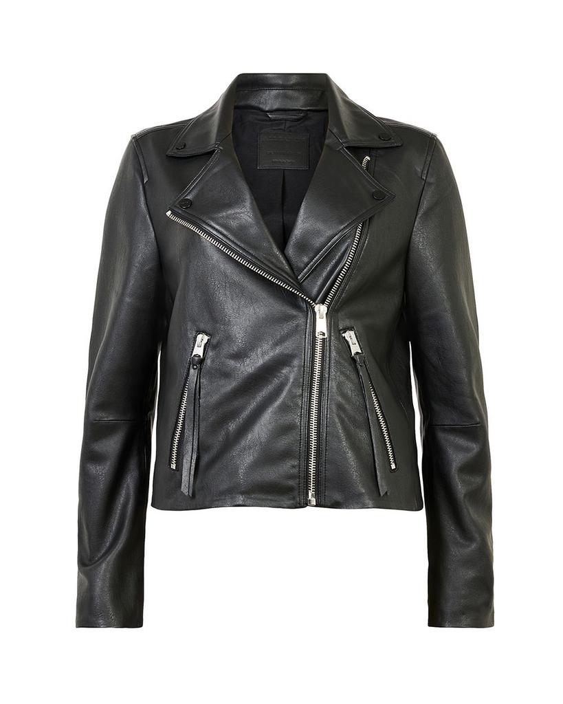 Dalby Faux Leather Biker Jacket商品第7张图片规格展示