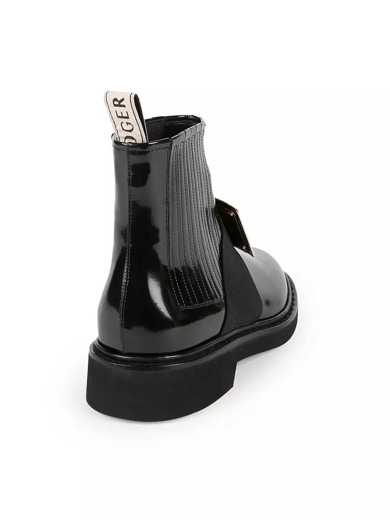 商品Roger Vivier|Viv Rangers Patent Leather Chelsea Boots,价格¥10862,第3张图片详细描述