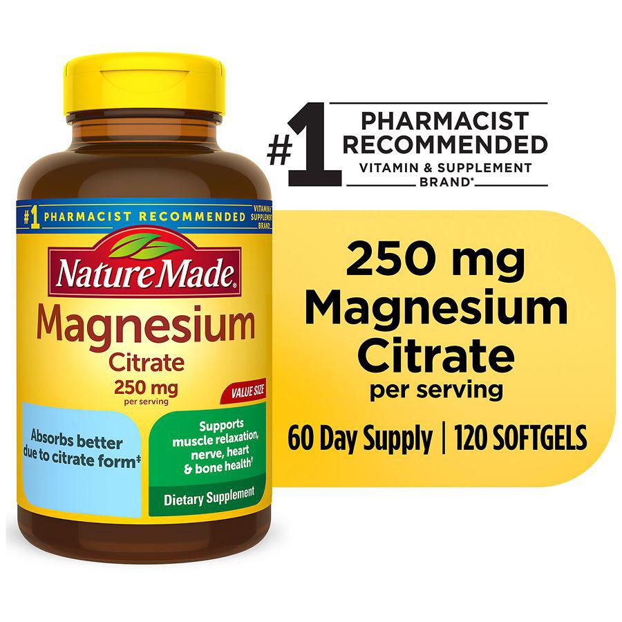 Magnesium Citrate 250 mg Softgels商品第7张图片规格展示