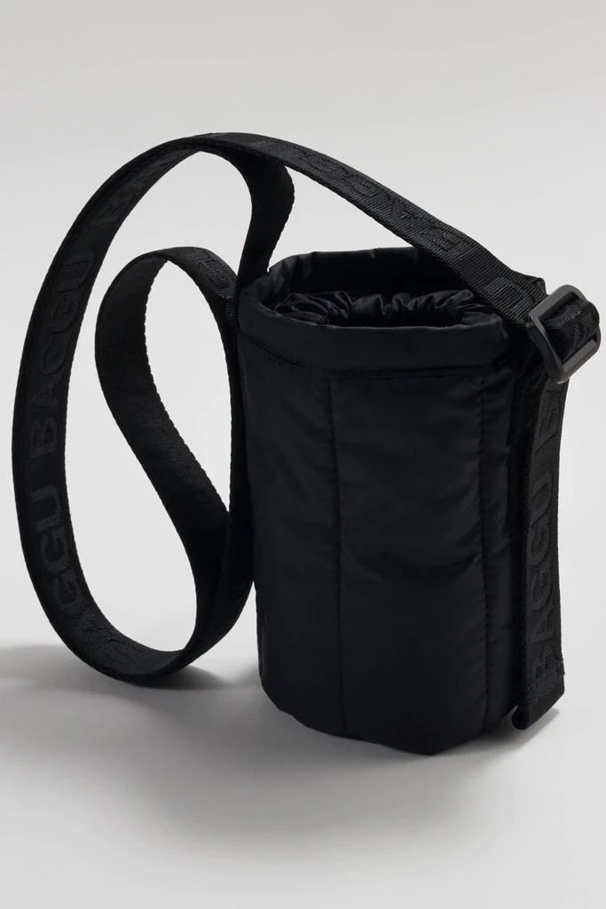 商品Baggu|Baggu Black Puffy Water Bottle Sling,价格¥283,第1张图片