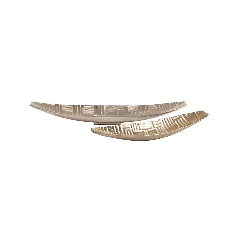 商品Howard Elliott|Textured Aluminum Elongated Gold Bowl- Small,价格¥1316,第4张图片详细描述