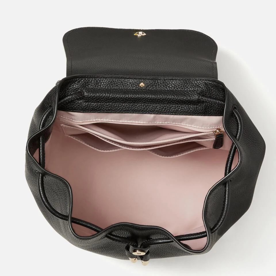 商品Kate Spade|Kate Spade New York Women's Sinch Flap Backpack - Black,价格¥1780,第5张图片详细描述